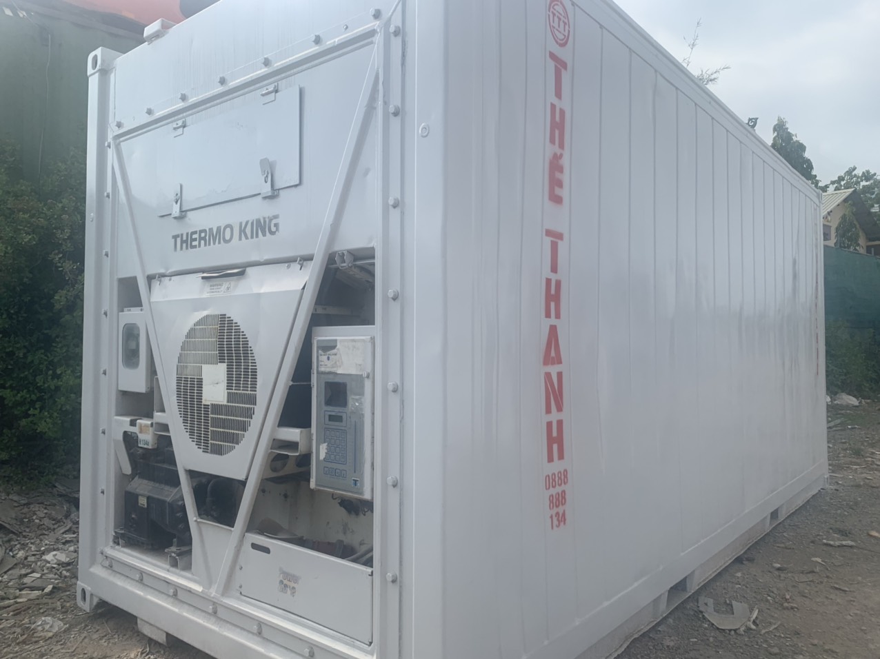 container lạnh chứ múi sầu riêng, thực phẩm đông lạnh,trái cây,rau