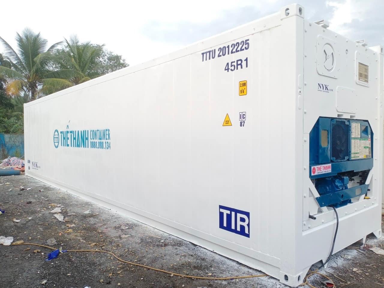 container lạnh chứ múi sầu riêng, thực phẩm đông lạnh,trái cây,rau