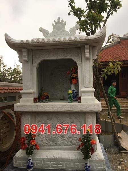 Mẫu miếu thờ ngoài trời bằng đá đẹp bán tại vĩnh long trà vinh am thờ