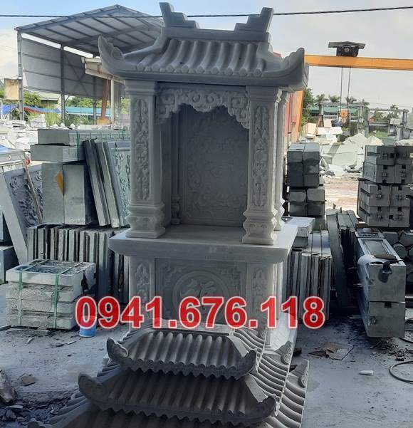 Mẫu miếu thờ ngoài trời bằng đá đẹp bán tại vĩnh long trà vinh am thờ