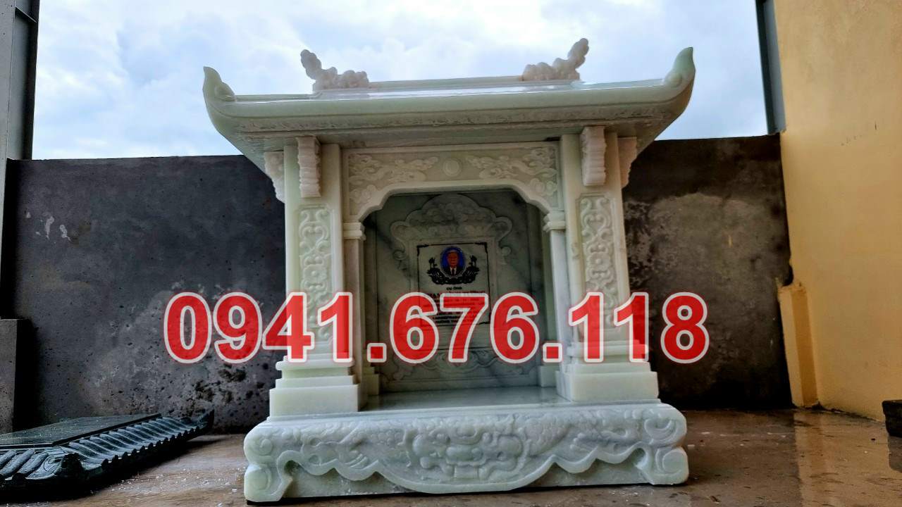 Mẫu miếu thờ ngoài trời bằng đá đẹp bán tại vĩnh long trà vinh am thờ