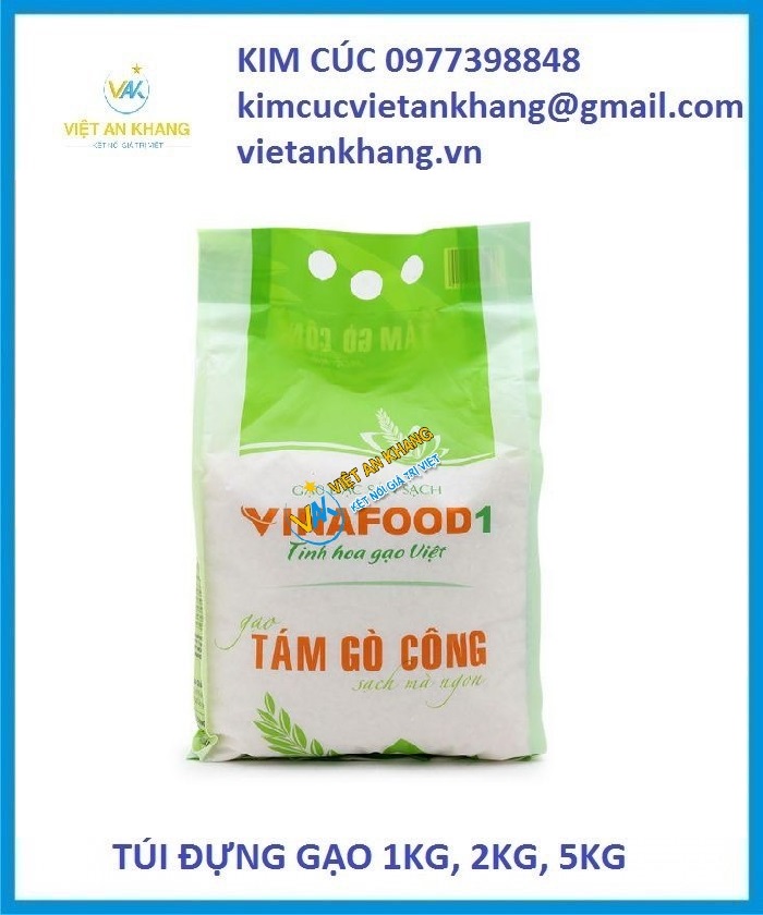 bao bì túi gạo, túi gạo 1kg, túi gạo 2kg, túi gạo giá rẻ