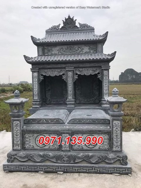 Mẫu lăng mộ đá có mái không mái đẹp bán tại cà mau bến tre