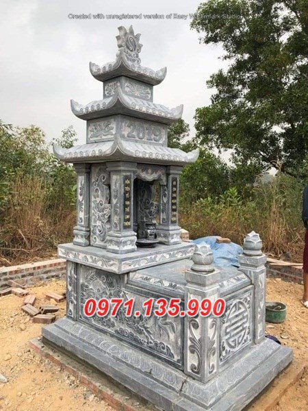 Mẫu lăng mộ đá có mái không mái đẹp bán tại bình phước bình dương