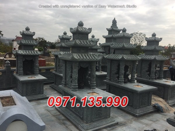Mẫu lăng mộ đá có mái không mái đẹp bán tại bình phước bình dương