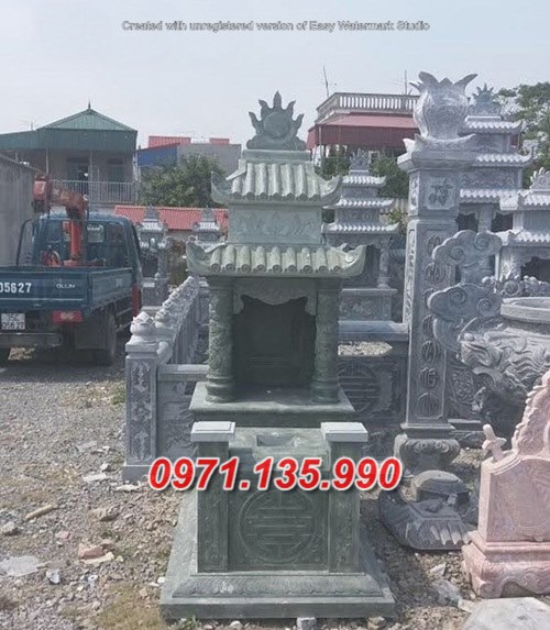 Mẫu lăng mộ đá có mái không mái đẹp bán tại kon tum bình định