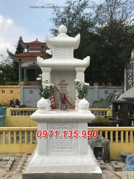 Mẫu lăng mộ đá có mái không mái đẹp bán tại quảng nam quảng ngãi