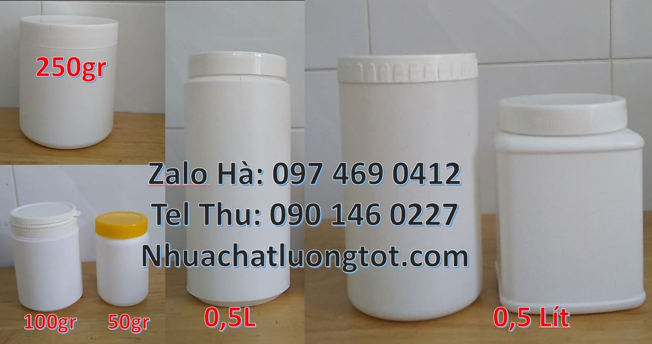 hũ 250g đựng bánh kẹo,hũ 0.5l đựng hóa chất,hũ 250g đựng vừng lạc giá