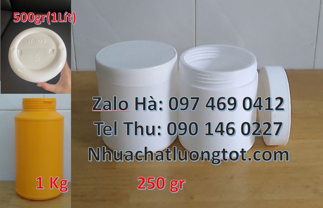 hũ 250g đựng bánh kẹo,hũ 0.5l đựng hóa chất,hũ 250g đựng vừng lạc giá