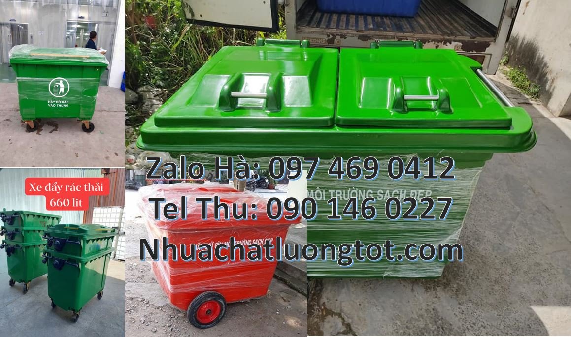 bán sỉ lẻ xe thu gom rác 660l,xe thu gom rác 660l công nghiệp giá rẻ