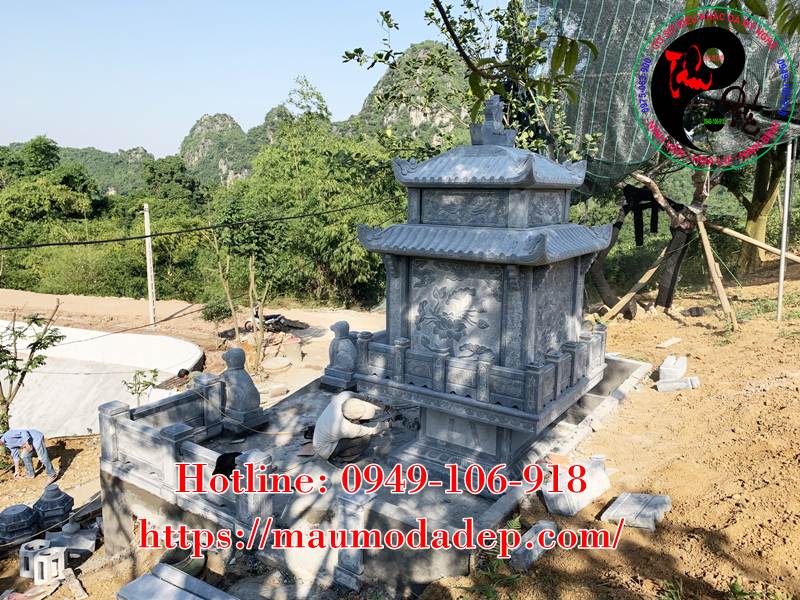 Xây miếu thờ Sơn Thần bằng đá tại Hoà Bình 2023
