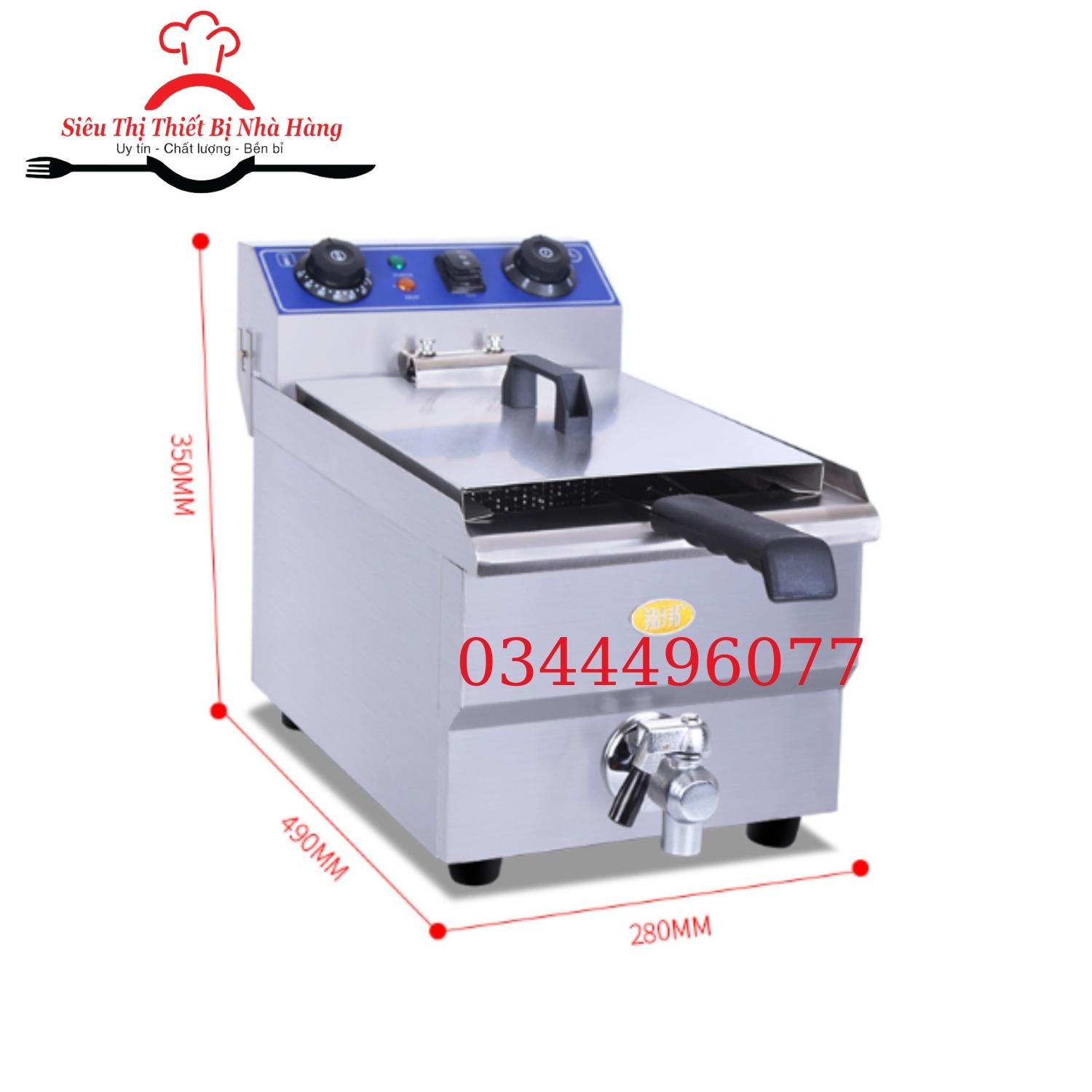 Bếp chiên nhúng 12l, bếp chiên chính hãng waillan siêu bền