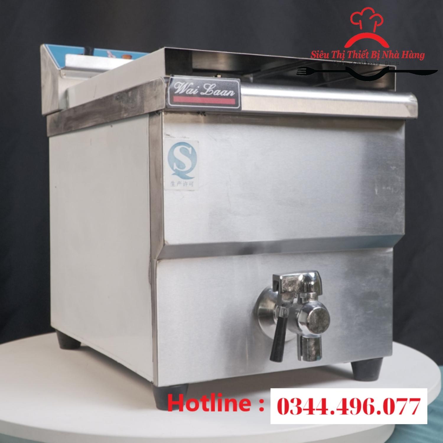 bếp chiên nhúng 12L WAILLAN siêu bền có van xả dầu