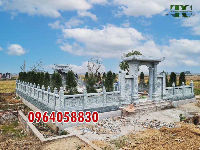 66 Khuôn viên lăng mộ đá đẹp lắp đặt ở Bình Dương