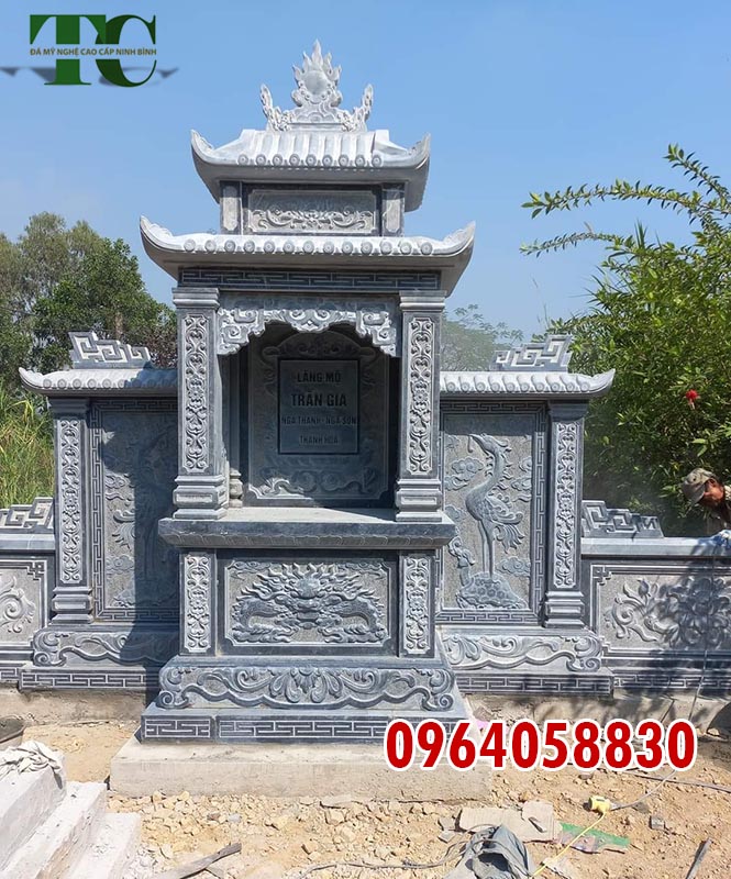 66 Khuôn viên lăng mộ đá đẹp lắp đặt ở Bình Dương
