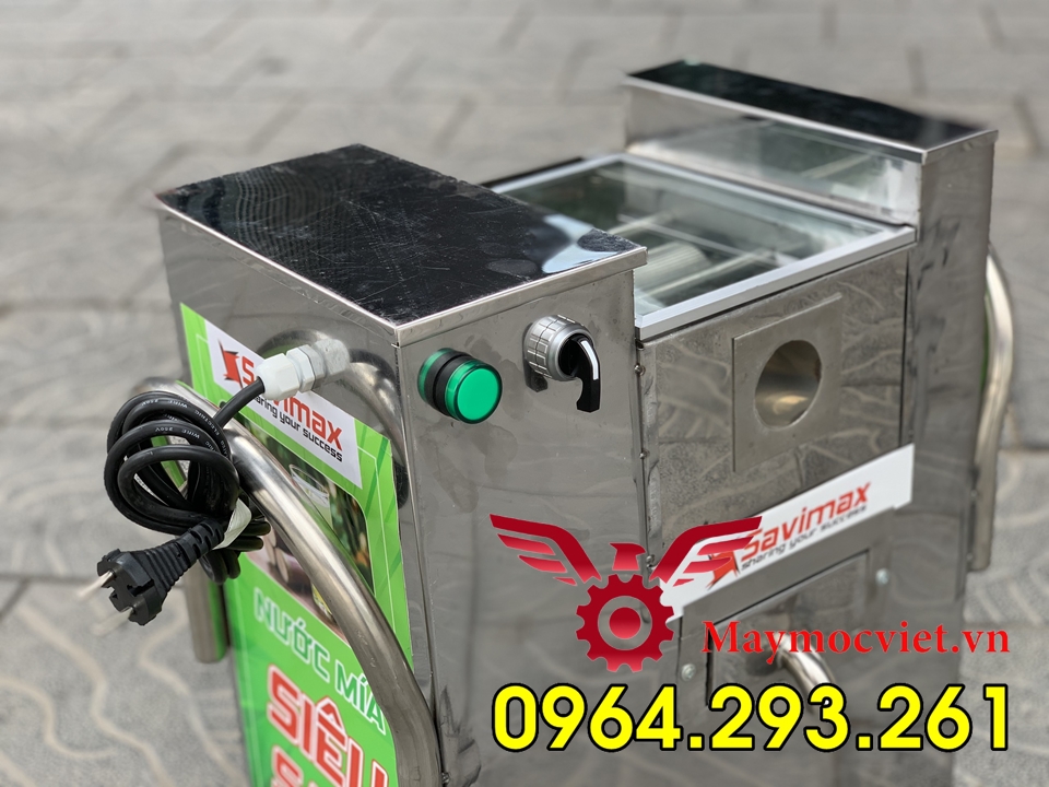 Máy ép nước mía mini để bàn siêu sạch, ép 1 lần 1 cây