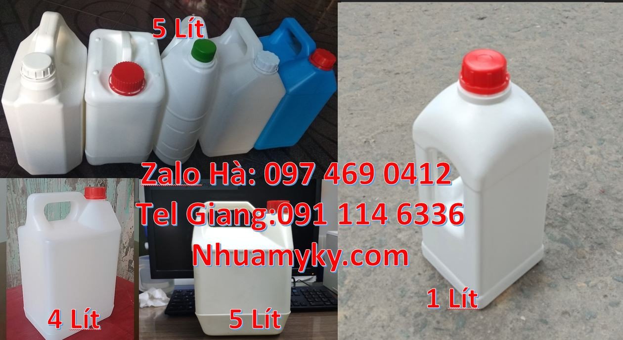 can nhựa 5l đựng dầu vưng,can nhựa 2l đựng rượu,can nhựa 4l đựng nươc