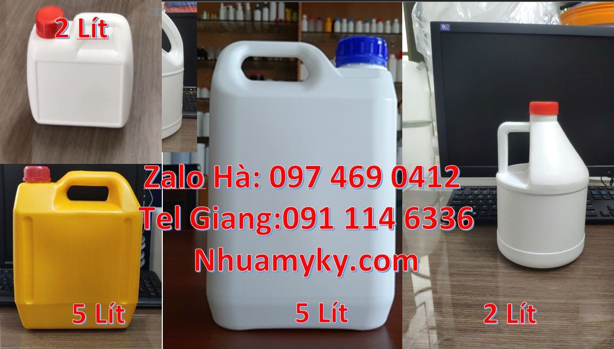 can nhựa 5l đựng dầu vưng,can nhựa 2l đựng rượu,can nhựa 4l đựng nươc