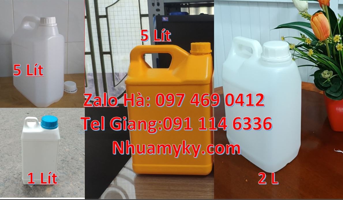 can nhựa 5l đựng dầu vưng,can nhựa 2l đựng rượu,can nhựa 4l đựng nươc