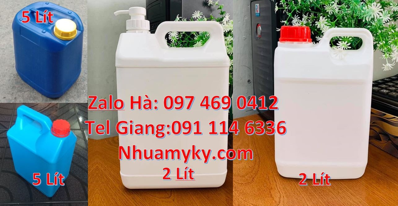 can nhựa 5l đựng dầu vưng,can nhựa 2l đựng rượu,can nhựa 4l đựng nươc