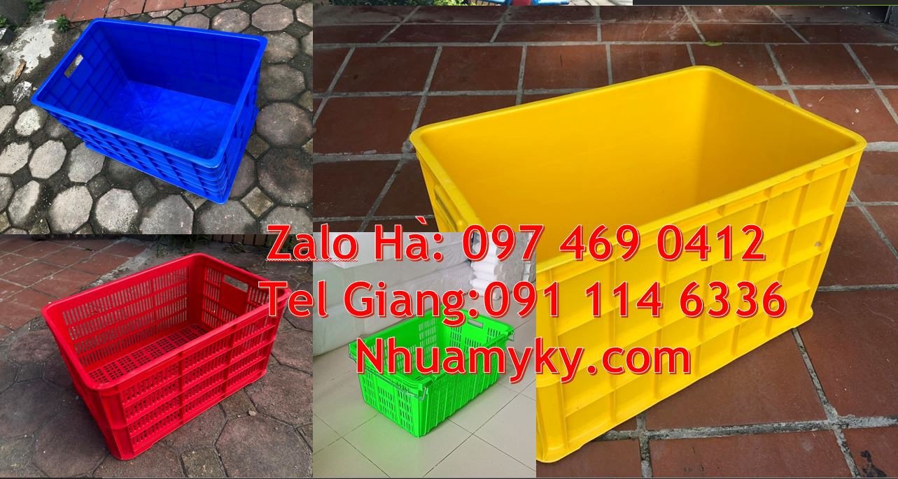 sóng nhựa duy tân,sóng nhựa hở 4 bánh xe,rổ nhựa xanh vàng đỏ giá rẻ
