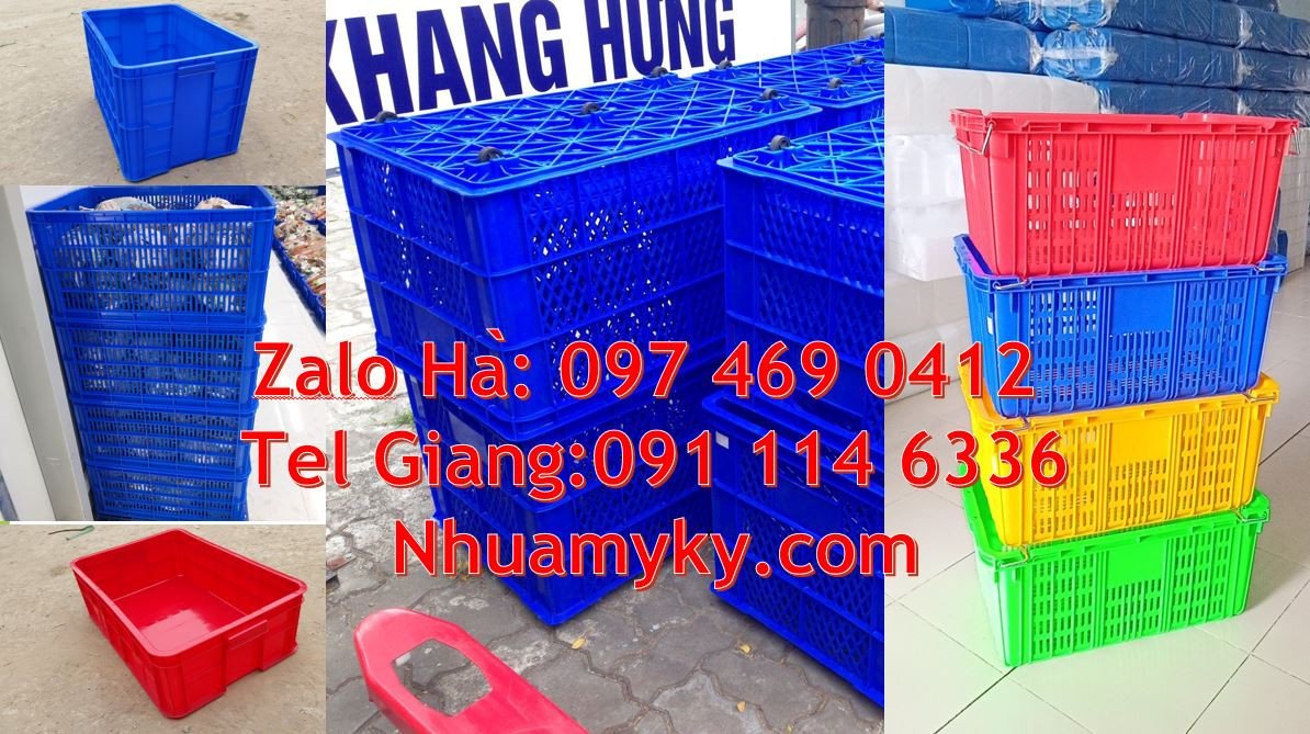 sóng nhựa duy tân,sóng nhựa hở 4 bánh xe,rổ nhựa xanh vàng đỏ giá rẻ