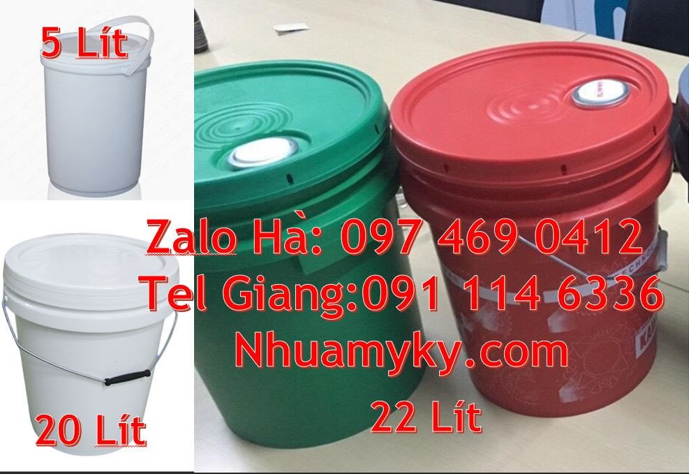 thùng đựng sơn 18l màu trắng,thùng xô sơn 20l quai sắt,thùng sơn 22l r