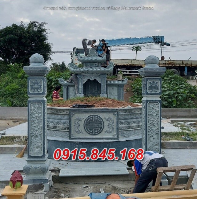 80+ mẫu mộ đá tròn khối đơn giản đẹp bán bình thuận