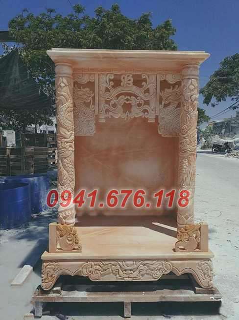 Mẫu khóm thờ tủ thờ bằng đá đẹp bán tại bến tre cà mau am miếu