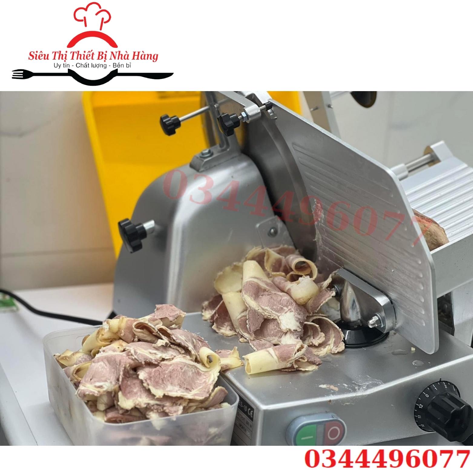 Máy thái thịt đông lạnh es300, máy thái thịt chín, thịt đông lạnh