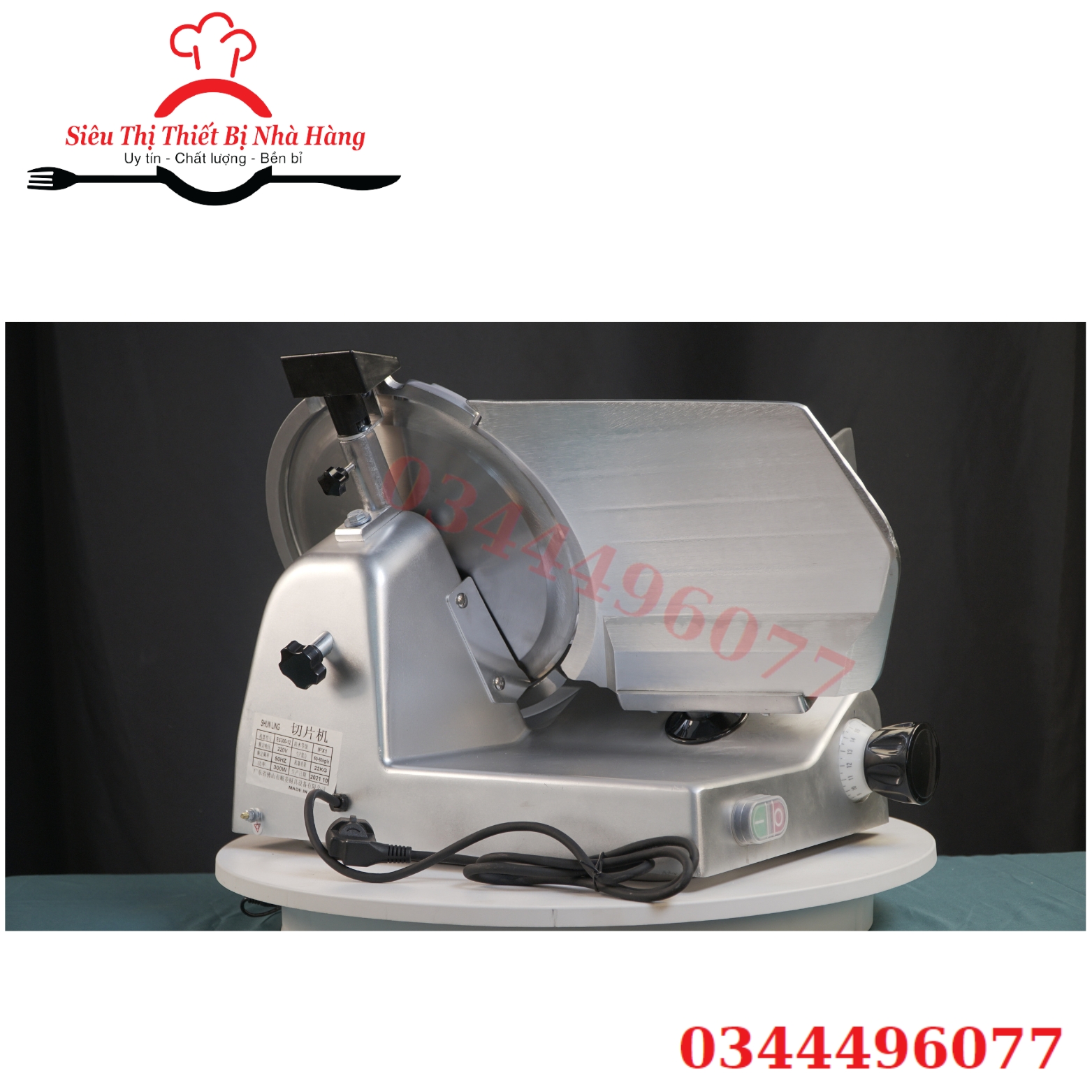 Máy thái thịt đông lạnh es300, máy thái thịt chín, thịt đông lạnh