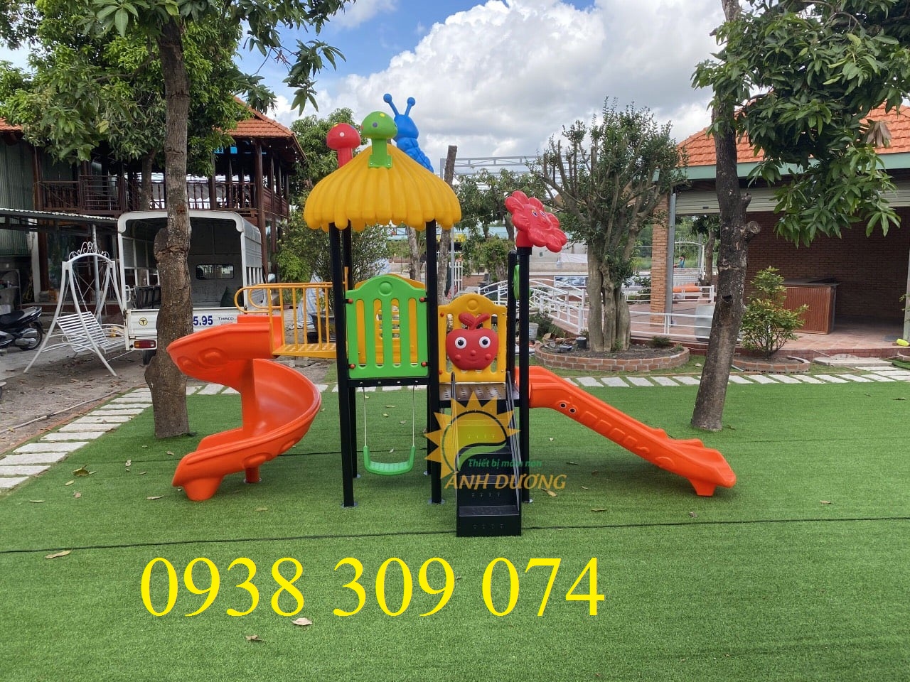 Cầu trượt liên hoàn nhập khẩu cao cấp AD0824