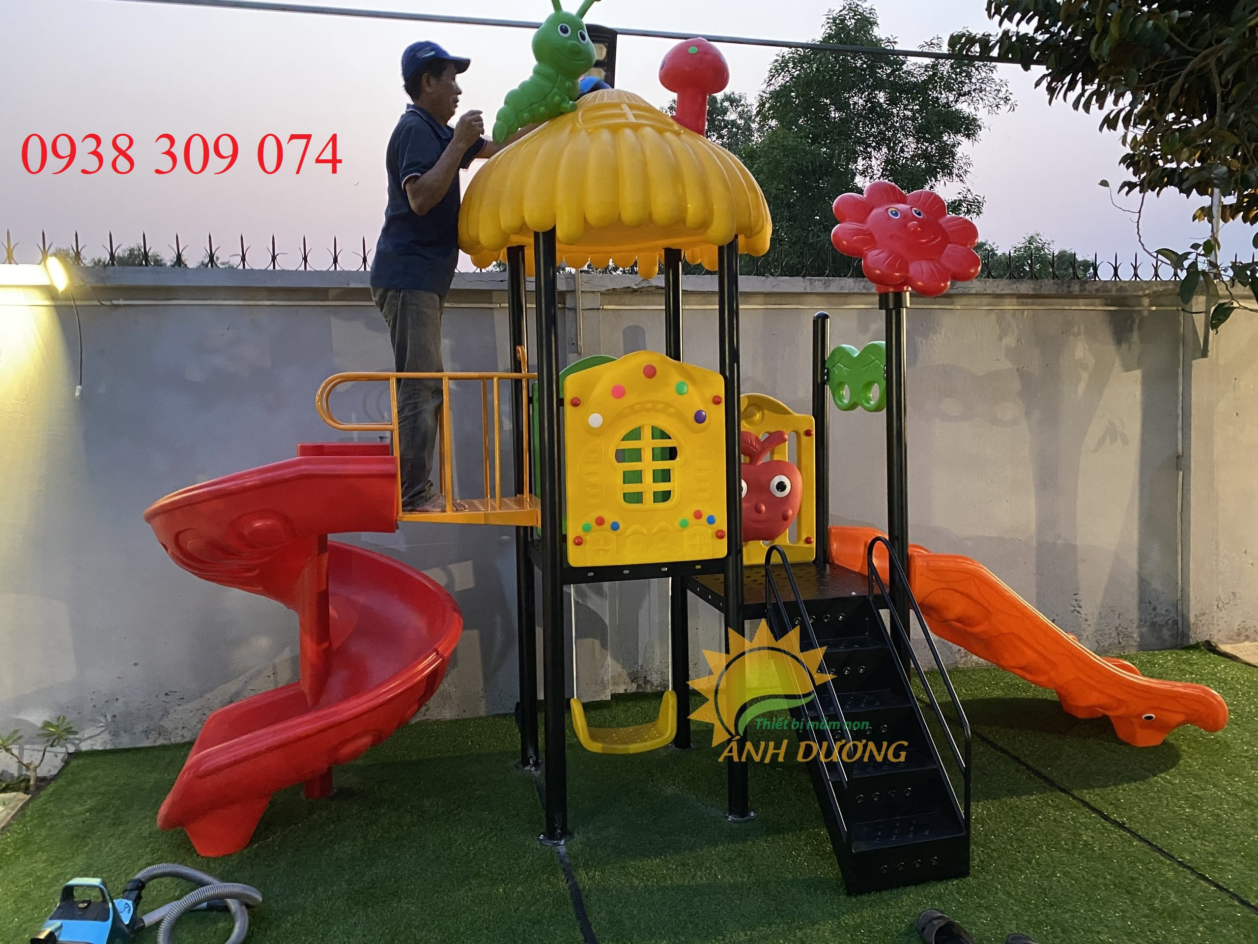 Cầu trượt liên hoàn nhập khẩu cao cấp AD0824