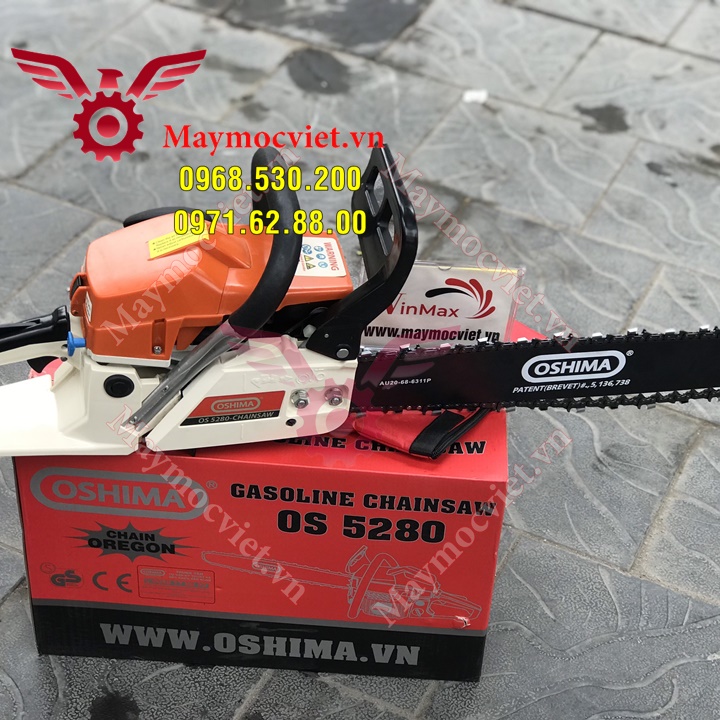 Máy cưa xích chính hãng Oshima 5280- bảo hành 12 tháng