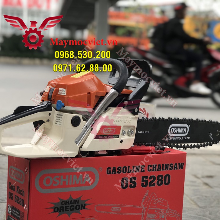 Máy cưa xích chính hãng Oshima 5280- bảo hành 12 tháng