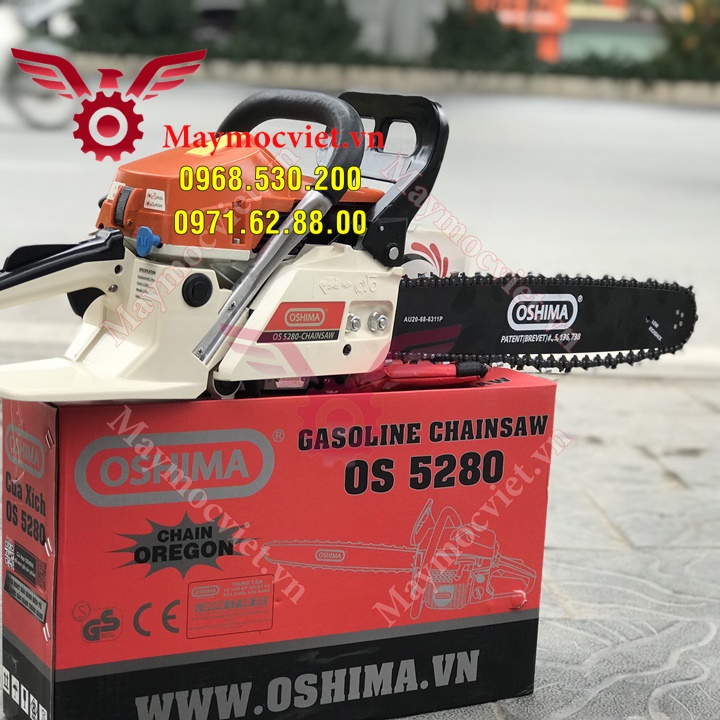 Máy cưa xích chính hãng Oshima 5280- bảo hành 12 tháng