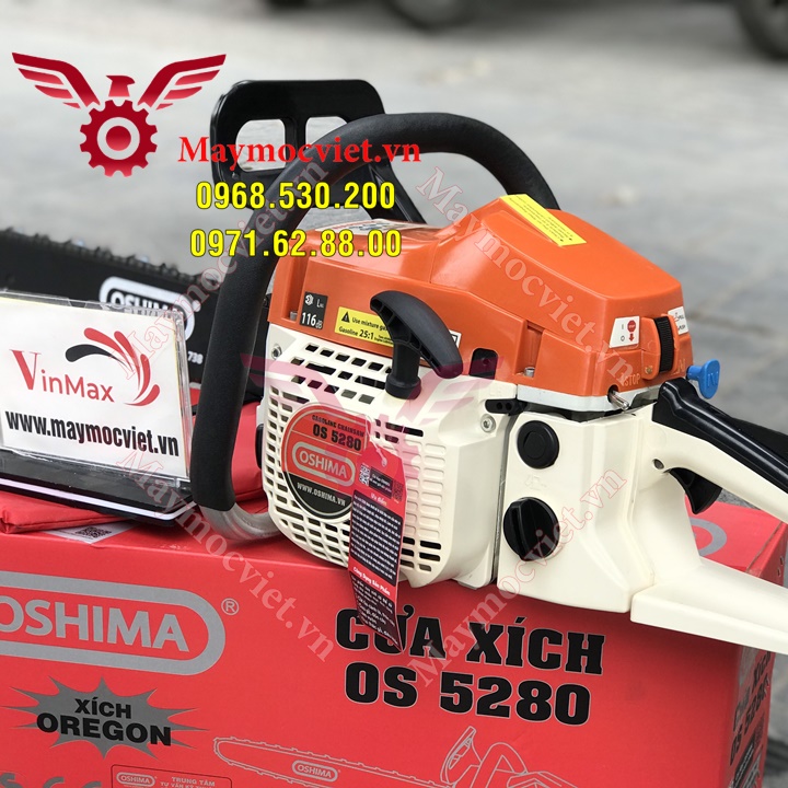 Máy cưa xích chính hãng Oshima 5280- bảo hành 12 tháng