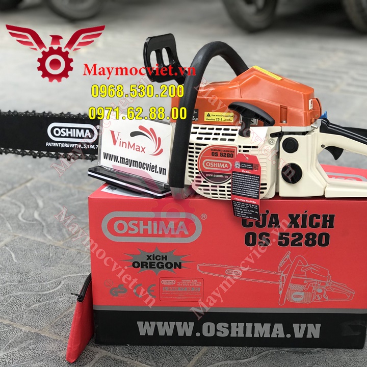 Máy cưa xích chính hãng Oshima 5280- bảo hành 12 tháng