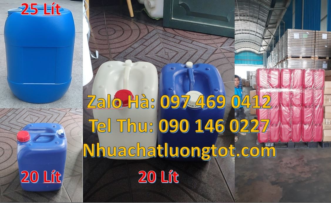 can nhựa 20l đựng rượu,can nhựa 25l đựng xăng dầu,can nhựa xanh giá rẻ