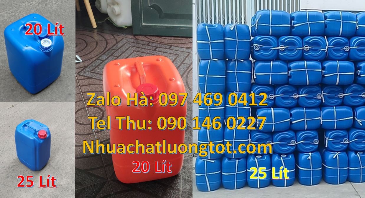 can nhựa 20l đựng rượu,can nhựa 25l đựng xăng dầu,can nhựa xanh giá rẻ