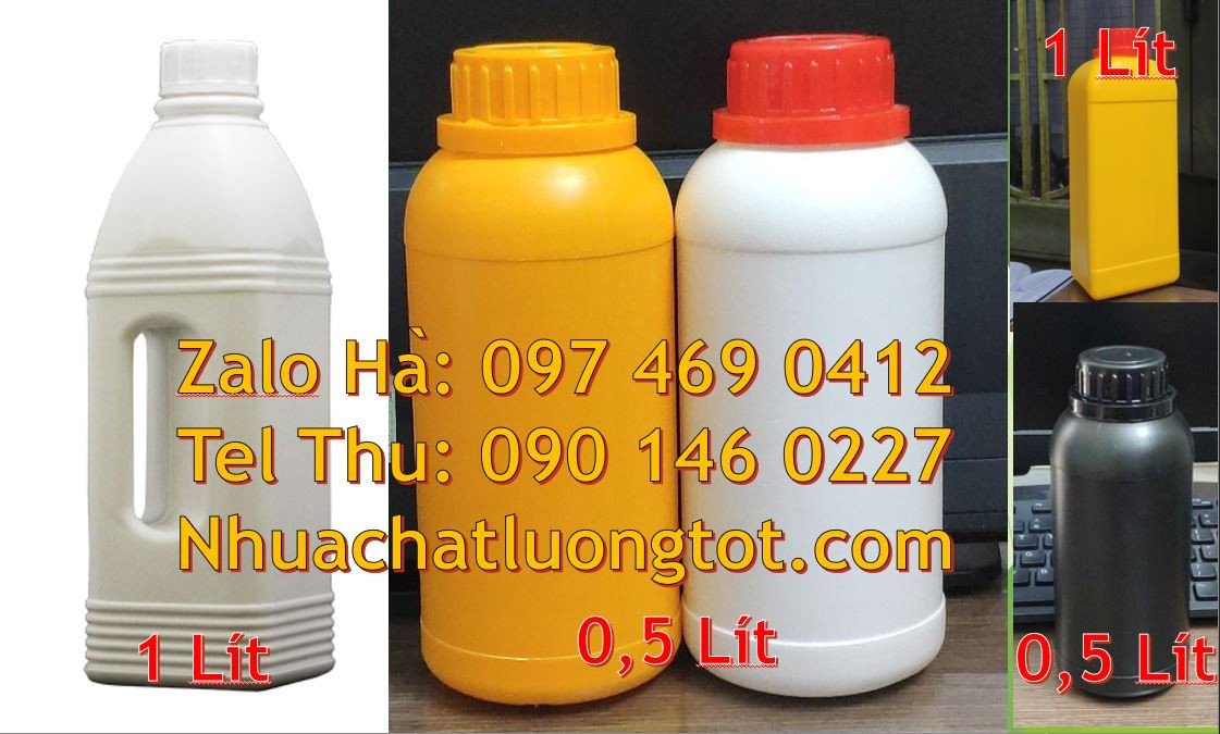 chai nhựa 1l đựng dầu ăn,chai nhựa 0.5l đựng hóa chất,chai nhựa giá rẻ