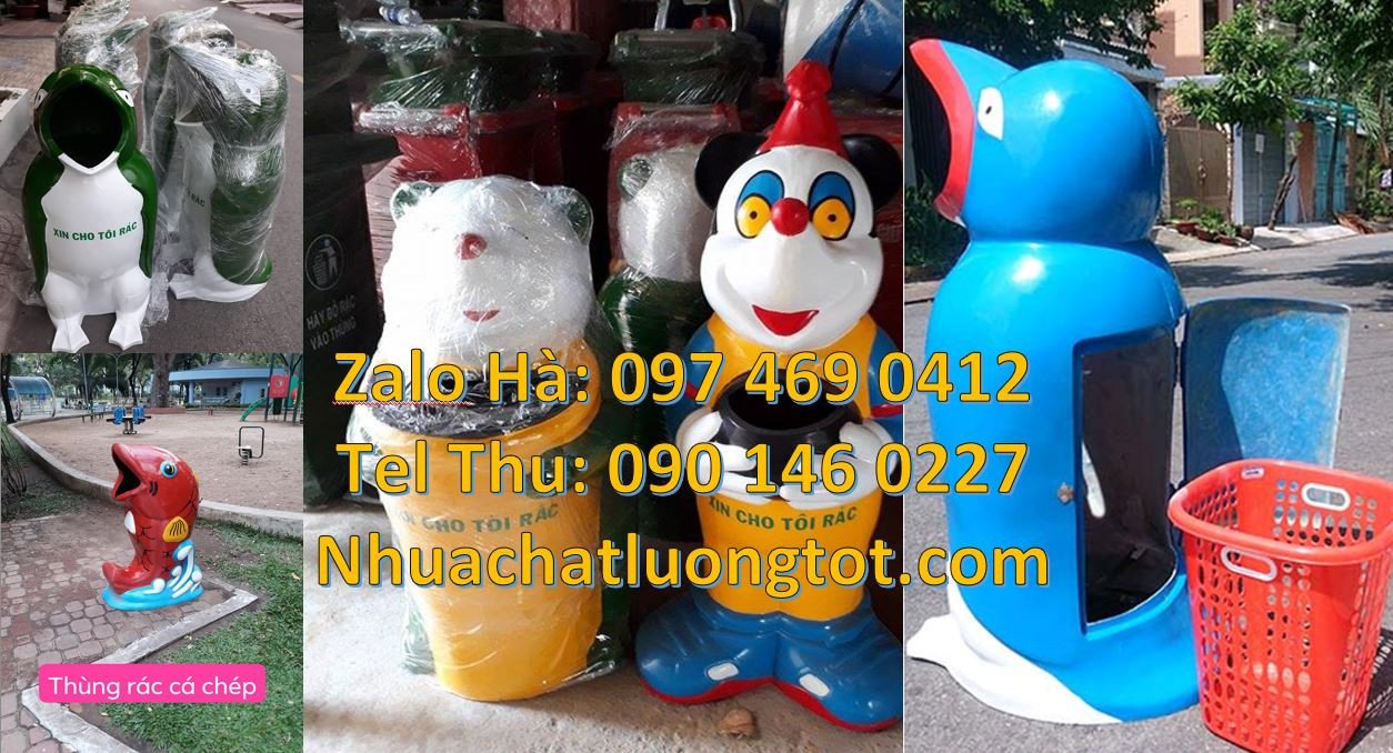 thùng rác hình con chim cánh cụt,sọt rác hình con gấu,thùng rác con th