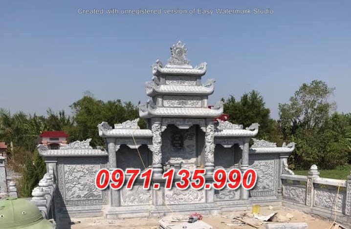 Mẫu lăng mộ đá khối xanh đẹp bán tại bình dương bình phước lăng thờ đá