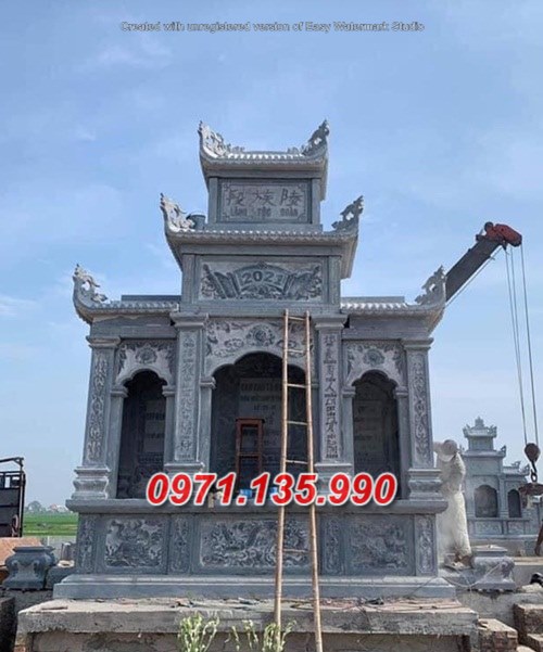 Mẫu lăng mộ đá khối xanh đẹp bán tại bạc liêu đồng nai - lăng thờ đá