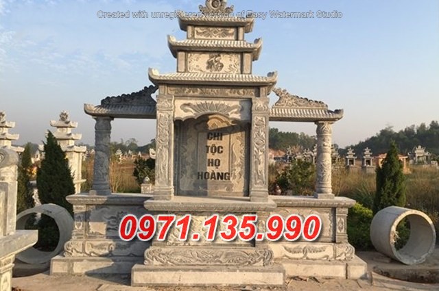 Mẫu lăng mộ đá khối xanh đẹp bán tại Sài Gòn Lâm đồng - lăng thờ đá