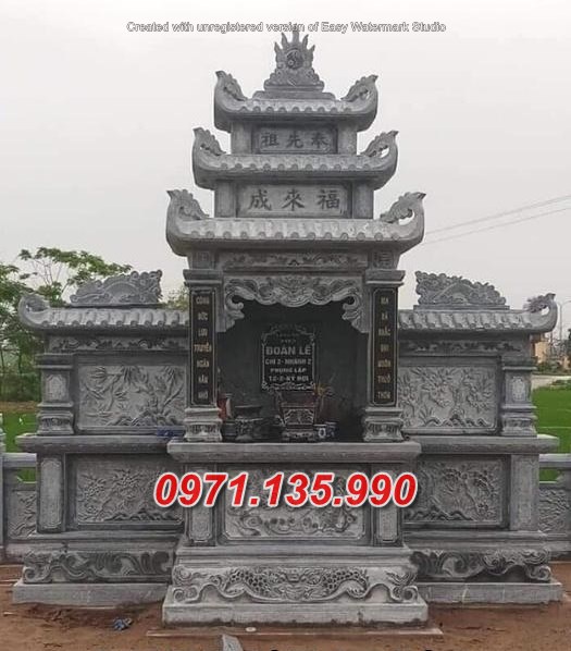 Mẫu kỳ đài thờ bằng đá đẹp bán tại Thanh Hoá - lăng thờ đá đẹp