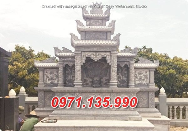 Mẫu kỳ đài thờ bằng đá đẹp bán tại Thanh Hoá - lăng thờ đá đẹp