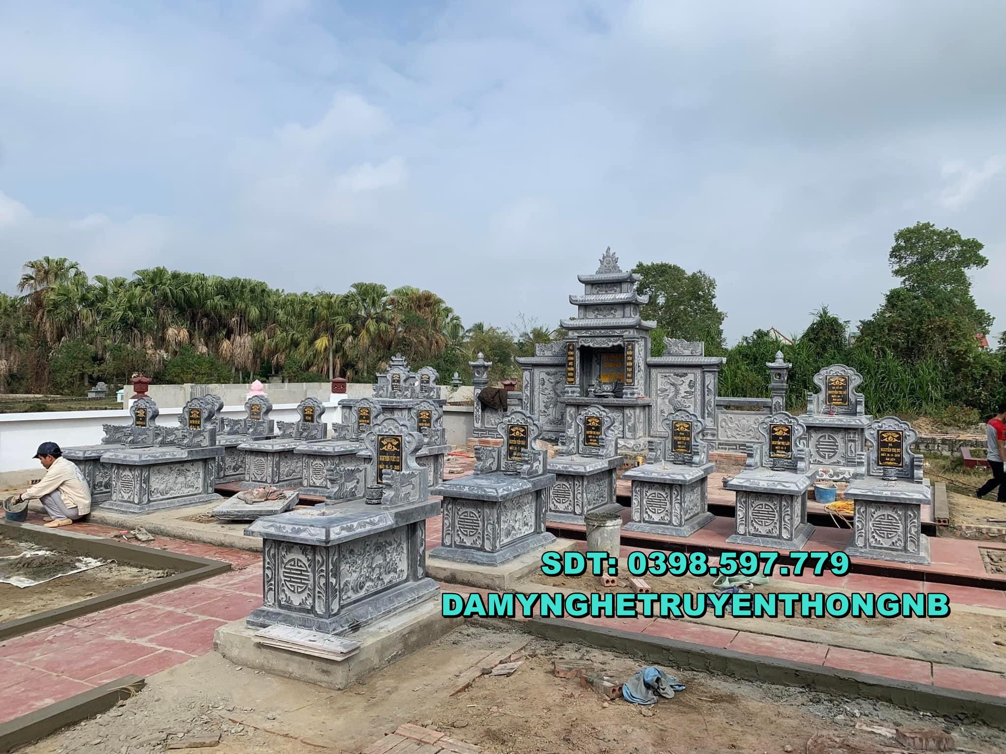 99 khuôn viên lăng mộ đá đẹp tại kiên giang
