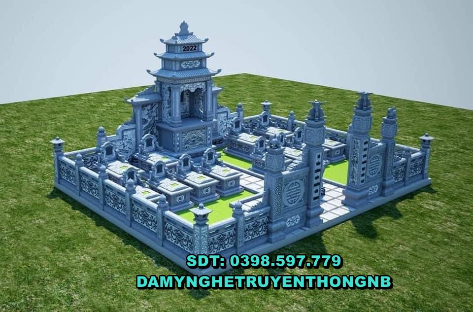 99 khuôn viên lăng mộ đá đẹp tại kiên giang