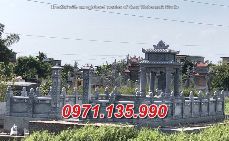 Khuôn viên lăng mộ đá đẹp bán tại kiên giang hậu giang nghĩa trang đá